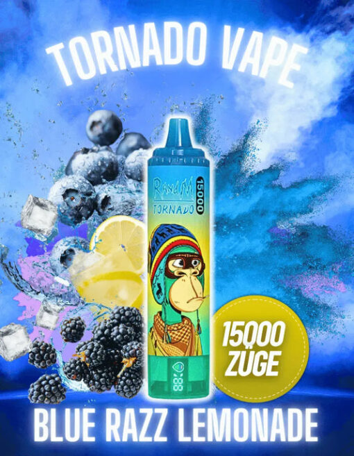 randm tornado 15000 blue razz lemonade