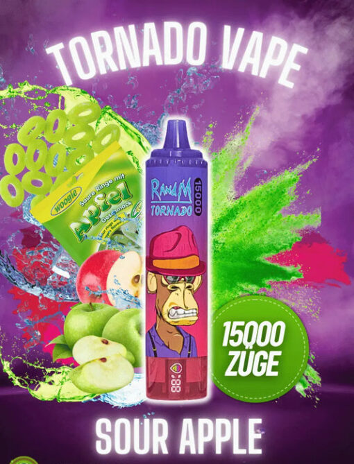 randm tornado 15000 Sour Apple