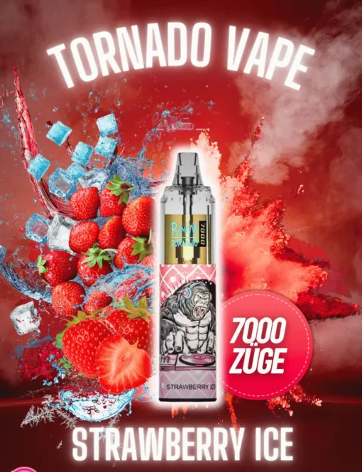 randm tornado 7000 Strawberry ice